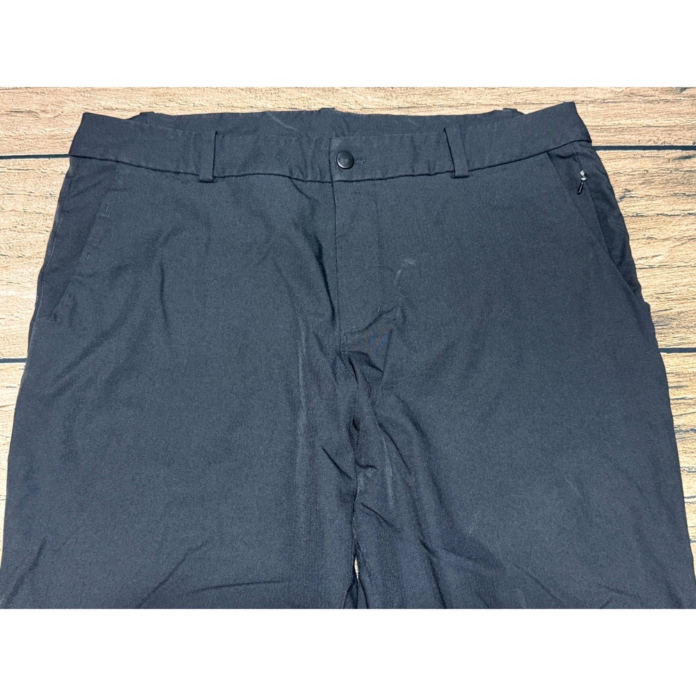 Lululemon ABC Classic-Fit Pants Mens 34 Black Technical Stretch Trousers Casual - Picture 3 of 7